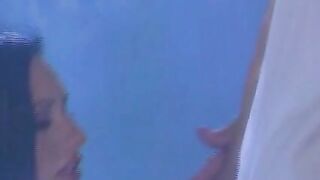 Hot brunette seduces married man in her sex garden, and he fucks her ass