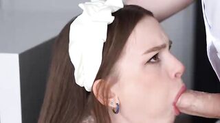 Fucked Slutty Maid and Fed her Cum