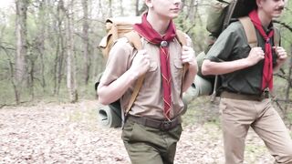 Attractive Ethan Tate got fucked bareback in doggy style after a passionate kissing s