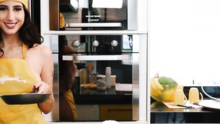 Hot lesbians in aprons and panties cooking just for you!