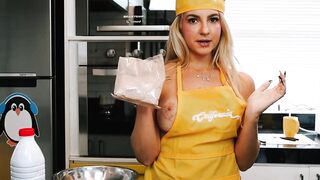 Hot lesbians in aprons and panties cooking just for you!