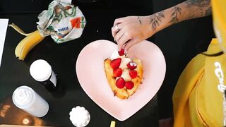 Hot lesbians in aprons and panties cooking just for you!