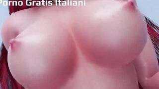 Puttana dai capelli rossi cavalca gioco porno 3D