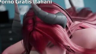 Puttana dai capelli rossi cavalca gioco porno 3D