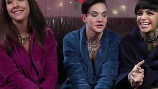 Submissive lesbian ass whipped