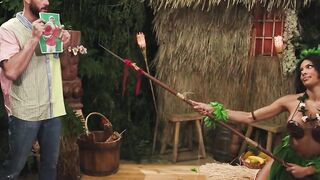 Ebony  Morena gets bareback fucked by outsider