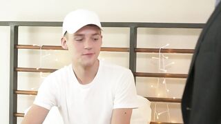 Lance Charger taught his grandson how to rim his ass and the boy got excited at how a