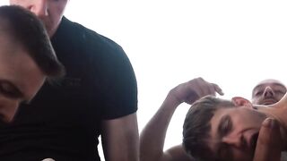 Two DILFs swap and drilled the ass of their stepsons