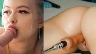 Cam Girl Getting Fucked And Sucking two fuck machines