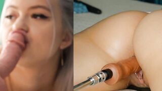 Cam Girl Getting Fucked And Sucking two fuck machines