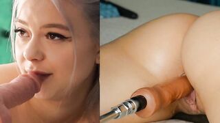 Cam Girl Getting Fucked And Sucking two fuck machines