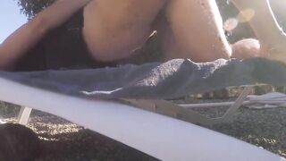 Another poolside fuck fest with blonde wife Lilly