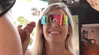 Another poolside fuck fest with blonde wife Lilly
