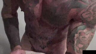 Horny Sean Duran instantly pushes his giant pole into the boy and starts to hump