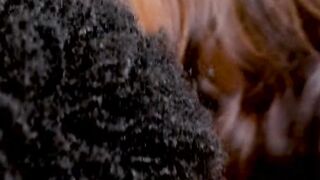 Perky brunette meets her first BBC ever