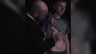 Master Richie West's thick dick  pressed deeply into the boy's hole until he was read