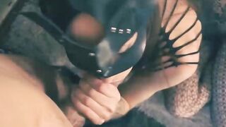 Wet and Intense Blowjob Pulsating Cock