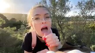 WTF PASSERERS CAUGHT US AND COME TO US DURING BLOWJOB