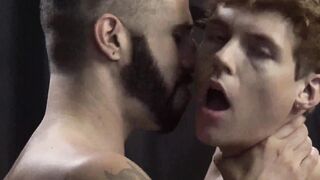 Romeo Davis casually spits on his hand and starts to ram his fingers into the boy's t