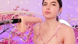 Sexy Small Tit Teen Babe Sucking Dildo Sensual Blowjob