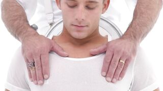 The handsome apprentice Dex Devall got fully aroused by the master's sexually attract