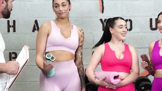 Trainers big dick passed around in gym