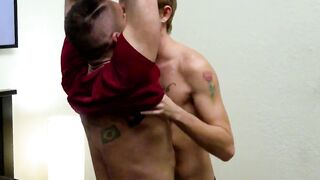 The queer Grayson Lange thrusts his dick into Steven Steele's beautiful and hairy ass