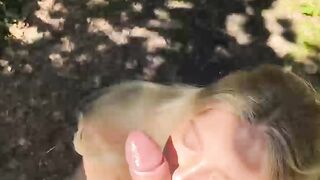 Blonde with Big Tits Seduced a Passerby