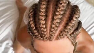 Hot Blonde with Braids Loves to Fuck in