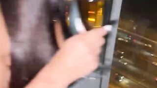 Stepsister Blowjob in my Public Balcony