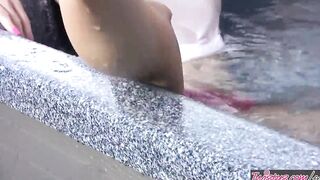 Solo fun inside the Hot hot tub with (Heather Vandeven) - Twistys