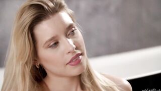 View Freya Mayer having fun with her vagina inside the toilet