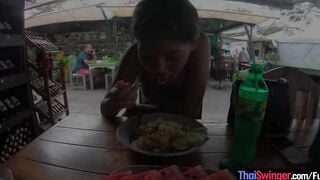 Real amateur Thai 18 hottie banged! after lunch by her temporary BF