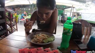 Real amateur Thai 18 hottie banged! after lunch by her temporary BF