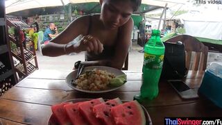 Real amateur Thai 18 hottie banged! after lunch by her temporary BF