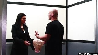 Vulgar mom Raylene Gets Fuck Into The Elevator
