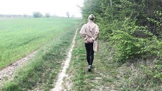 masturbate outdoors outdoors field