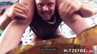 Hitzefrei.dating ► OUTDOOR PICK UP ◄ SLENDER EIGHTEEN Alessandra Amore Pounded at the Riverside