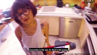 beurette eats penis cucumber double anal bj and penetration candy scott | CAM4
