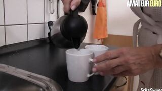 AMATEUR EUROPEAN - (Erna & Don John) BBW German GILF Ride Young Dude At Her Place