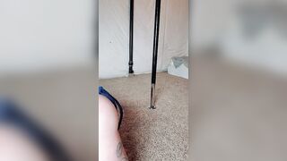 Ginger cougar takes a huge toy and gag ball- SugarRedxo- Angle two