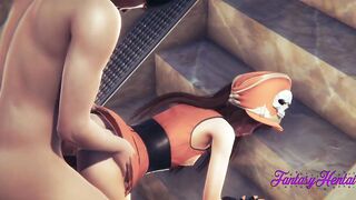Guilty Gear Anime 3D - May Is nailed into the stairs - Hentai Manga Anime eastern Japanese Game Porn