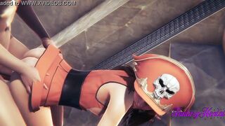 Guilty Gear Anime 3D - May Is nailed into the stairs - Hentai Manga Anime eastern Japanese Game Porn