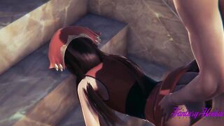 Guilty Gear Anime 3D - May Is nailed into the stairs - Hentai Manga Anime eastern Japanese Game Porn