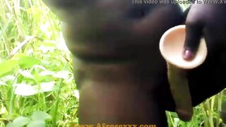 Super jugs black cunt screwed inside a park