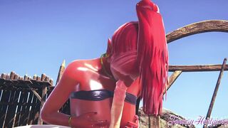 Zelda Cartoon 3D - Gerudo chick is pounded into the dessert - Cartoon manga Japanese game porn