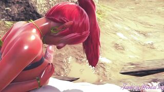 Zelda Cartoon 3D - Gerudo chick is pounded into the dessert - Cartoon manga Japanese game porn