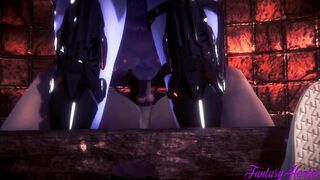 Overwatch Anime - Widowmaker FETISH cunnilingus, hand job and fellatio - Japanese manga hentai game porn