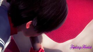 Street Figther 3D Animated - Sakura Bj and Pounded - Japanese manga animated game porn