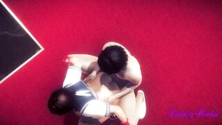 Street Figther 3D Animated - Sakura Bj and Pounded - Japanese manga animated game porn